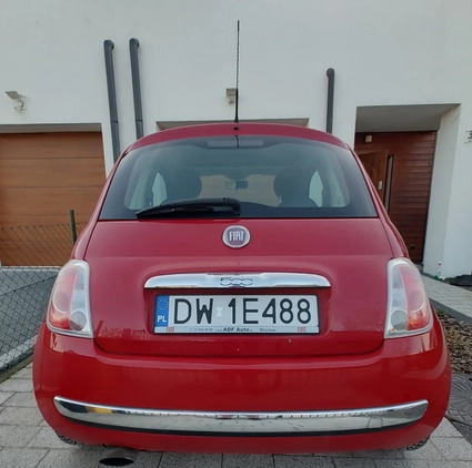 Fiat 500 cena 18500 przebieg: 175125, rok produkcji 2009 z Wrocław małe 46